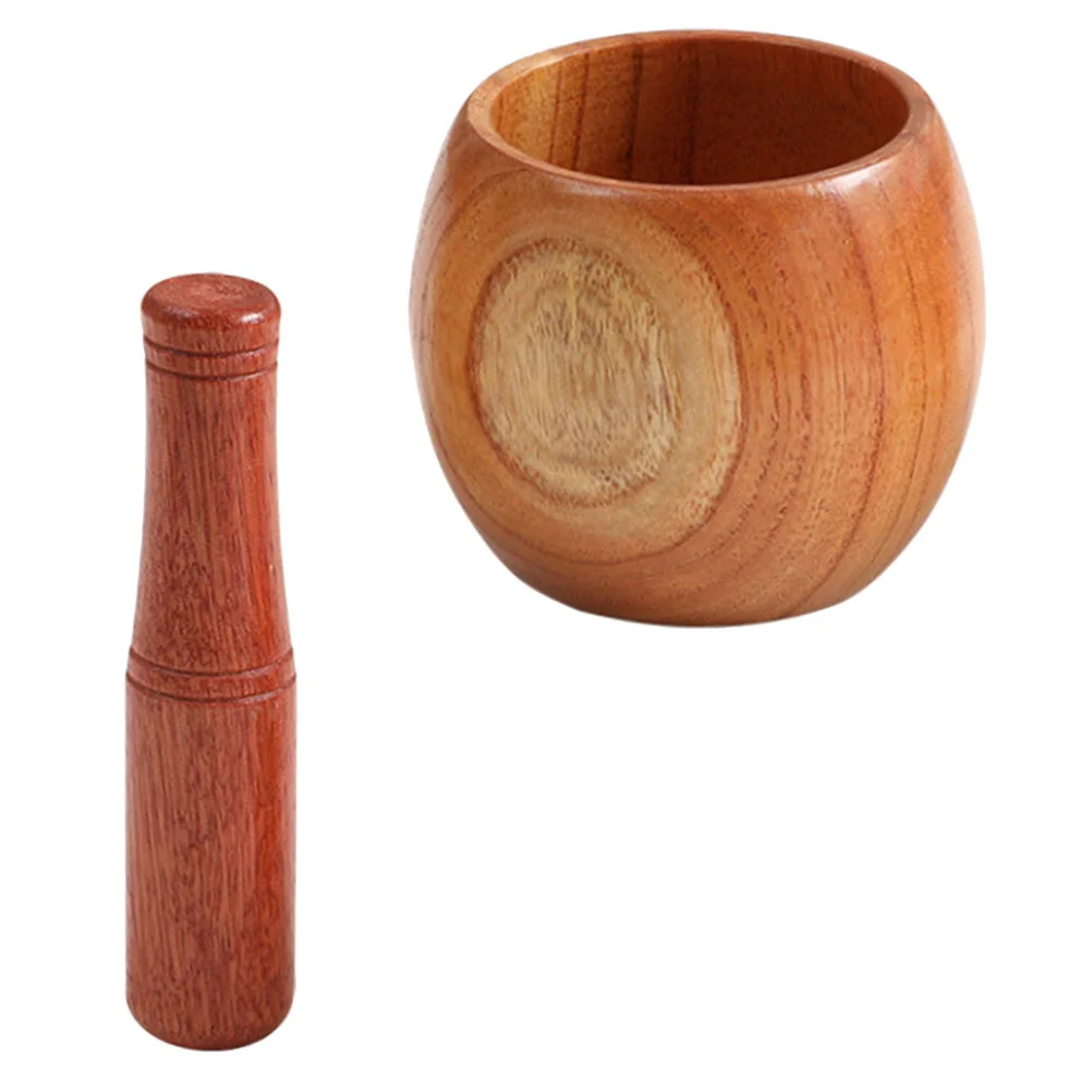 

Garlic Jar Pestle Muddler Grinders Household Tool Set Kitchen Gadget Presser Peppermills Medicine Wooden Guacamole