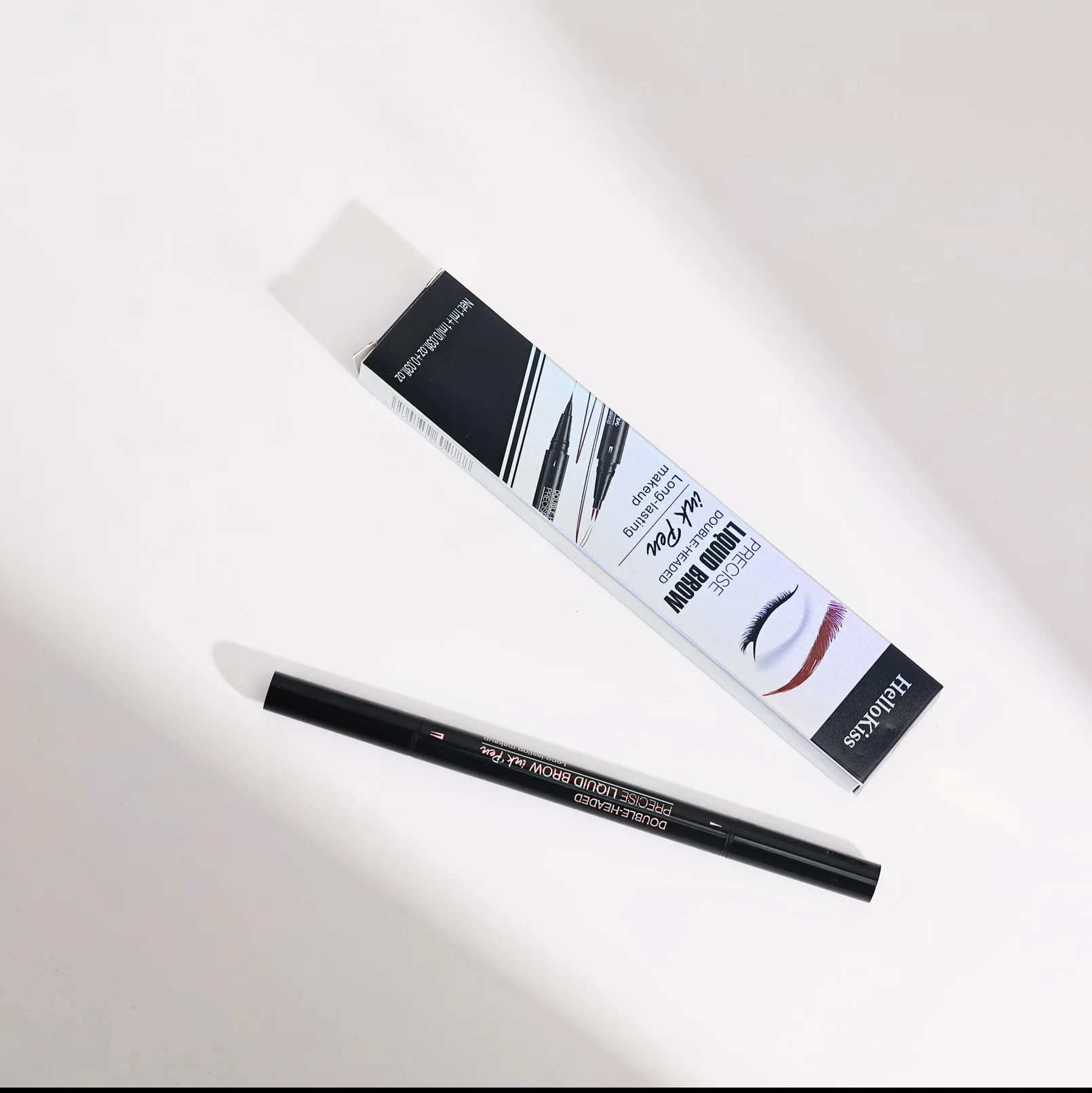 Жидкий карандаш для бровей Hellokiss с двумя когтями водостойкий и не