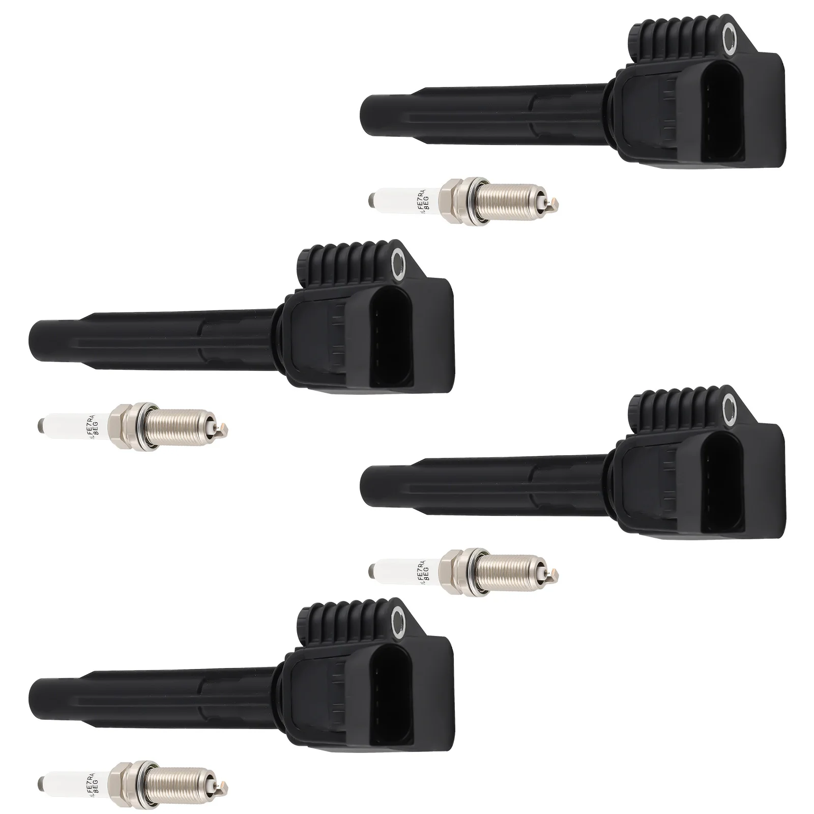 Комплект катушек зажигания UF716 и иридиевых свечей LFER7BHX для Audi 2015-2016 А3 1.8L L4 06H 905110 H L