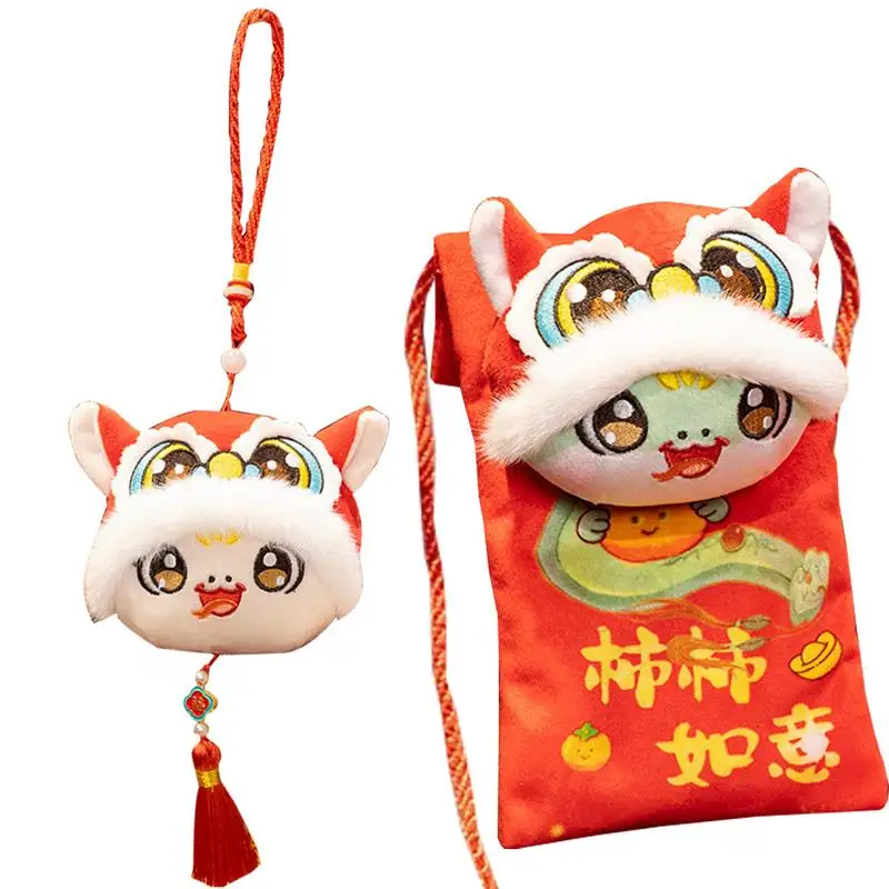 Змея Подвесные Куклы Лунный Новый Год Плюшевая 2025 год Опудала Змеи Китайская для