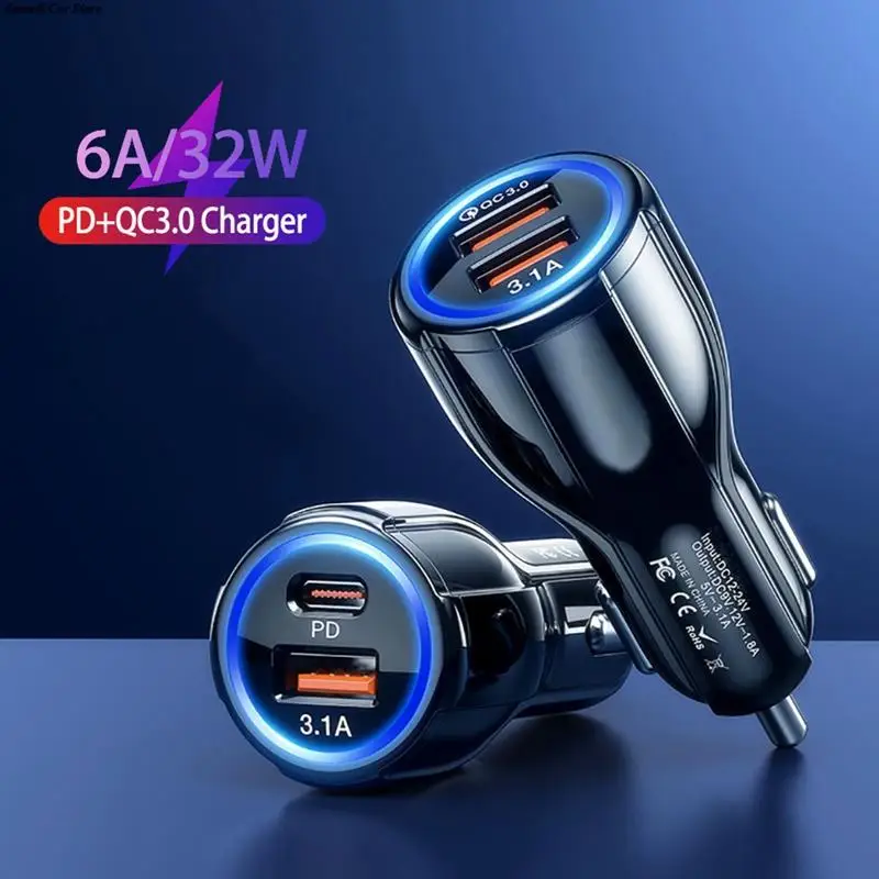 

Автомобильное зарядное устройство с двумя USB-портами, 15 Вт, 3,0 А