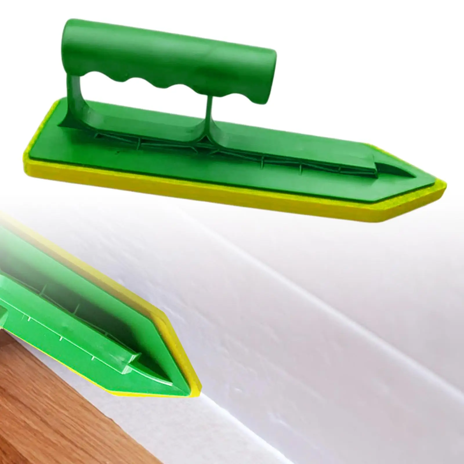 Practical Sponge Float Trowel with  Handle Hand Trowels Handheld x6cm  for Masonry Caulking Tiling Finish Tool Plaster