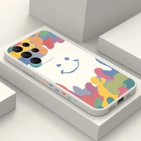smiley face phone case for samsung galaxy s22 s21 s20 ultra plus fe s10 s9 s10e note 20 ultra 10 9 plus cover