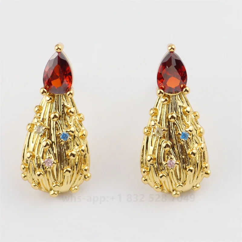 Брендовые ювелирные изделия Кейт серьги-гвоздики из золота 14 карат для женщин