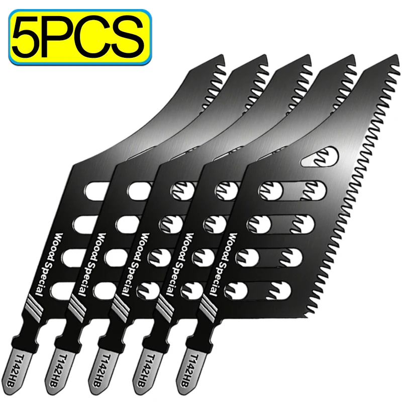 Сверхдлинные прочные пилки для лобзика T-образный хвостовик для дерева и алюминия | Тонкие и грубые зубья | Точный рез в узких местах и на кривых | Высококачественные инструменты для столярных работ и DIY проектов | На