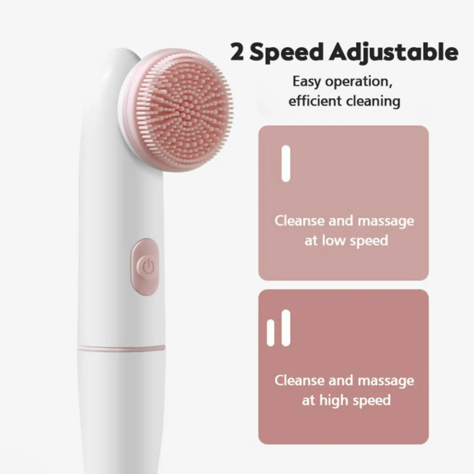 

2 in 1 Electric Facial Cleansing Brush Pore Massaging Waterproof Cleansing