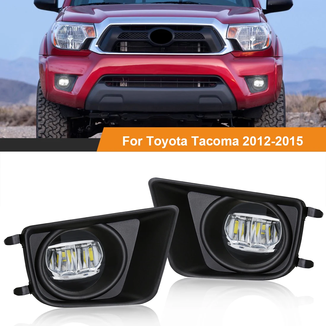 

Для Toyota Tacoma 2012 2013 2014 2015 светодиодный Противотуманные фары DRL дневные ходовые огни ангельские глазки галогенные фары автомобильные аксессуары 12 В