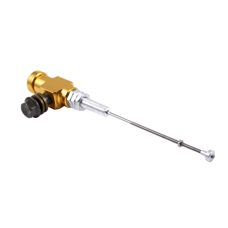 

10X Motorcycle Hydraulic Clutch Master Cylinder Rod Brake Pump M10X1.25Mm Aluminum Gold