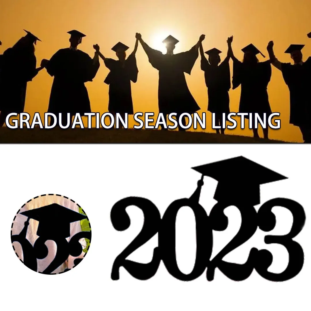 

2023 Graduation Acrylic Sign College Graduation Photo Booth Props Porches Living Rooms Hanging Sign Graduation Party Decorations