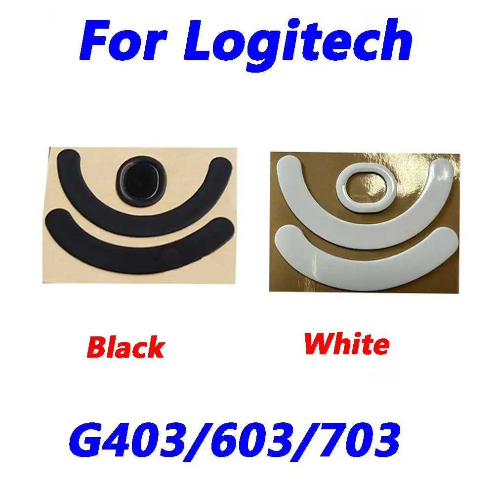 

Hot sale 5set Mouse Feet Skates Pads For Logitech G403/603/703 wireless Mouse White Black Anti skid sticker Connector