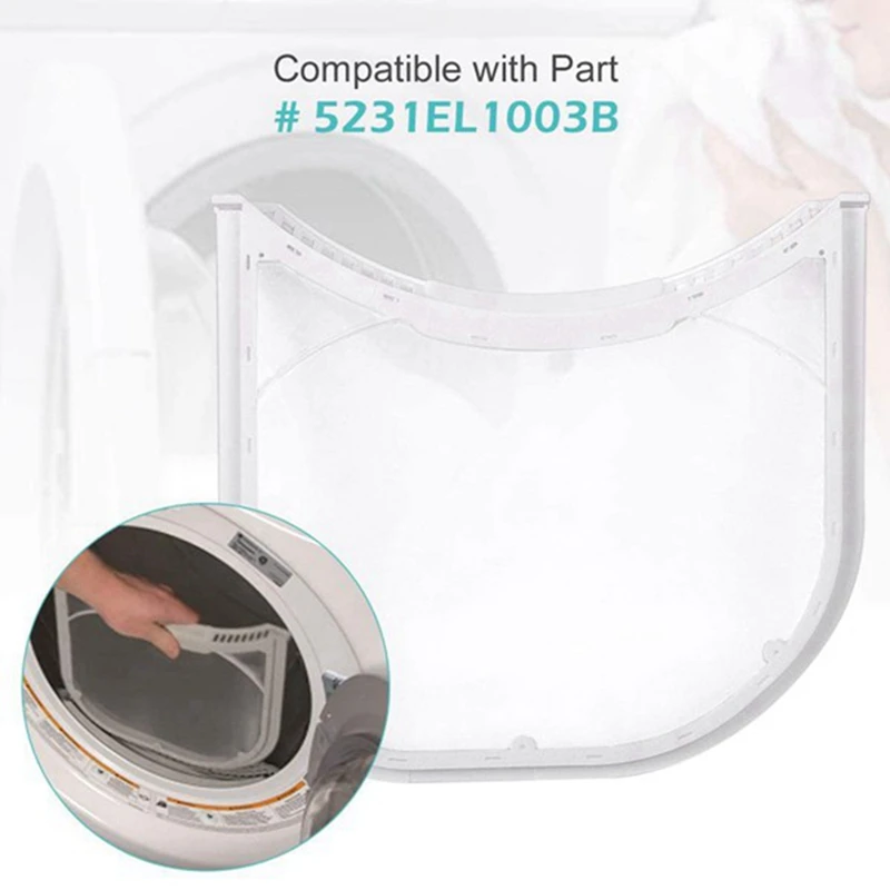 Фильтр для сушки ворса GTBL 5231EL1003B 3 шт. экран с фетровым уплотнением одежды LG