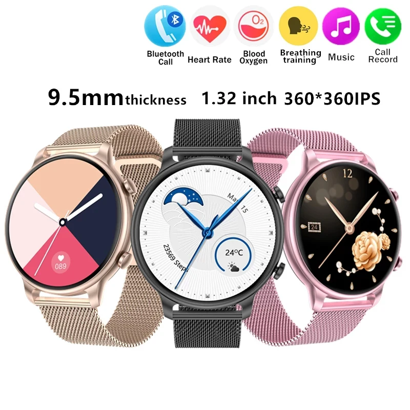 

Smart Watch 2022 HD 360*360 Screen Smartwatch Women Men IP67 Waterproof Heart Rate Monitor Watch For Android iOS Samsung