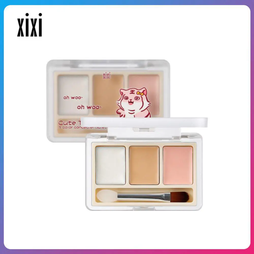

3-Color Concealer Cream Face Makeup Cover Acne Dark Circles Spots Concealer Palette Waterproof Oil Control Foundation Cosmetics