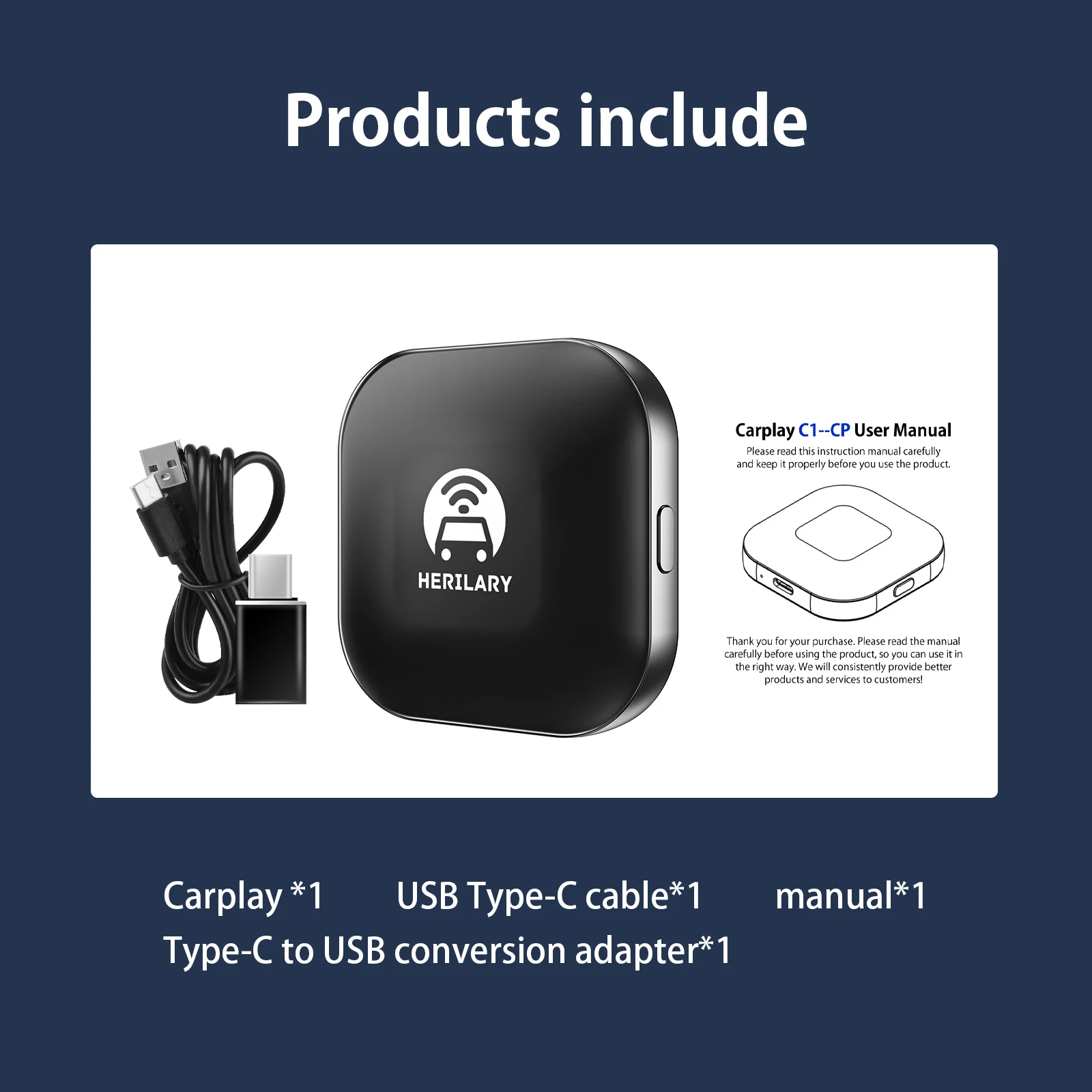 Беспроводной адаптер Leranda Carplay для IOS APPLE Автомобильный мультимедийный