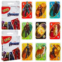 the avengerss mattel uno table board game iron man captain america thor entertainment family party playing game card toys gifts