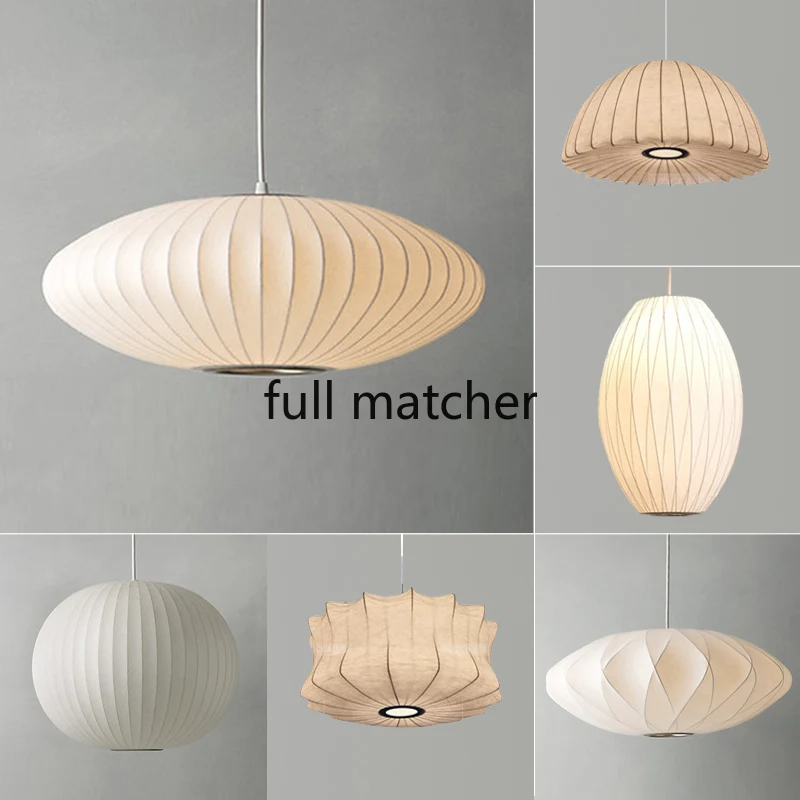 

Japanese Silk Chandelier Staircase Danish Dining Hall Bar Clothing Shop Lantern Lampshade Restaurant Tatami Lustre Pendente Lamp
