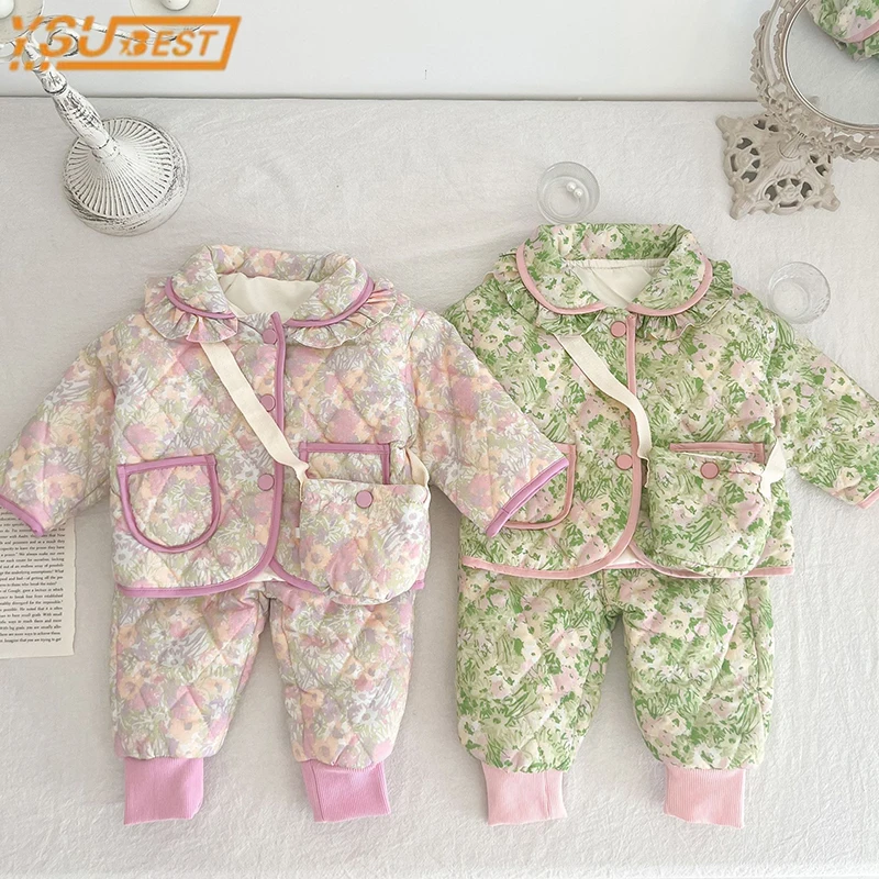 

Детский утепленный костюм с длинным рукавом, на возраст 0-3 года