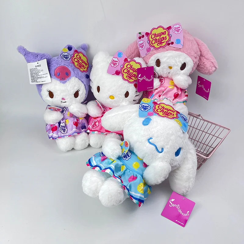

20cm Sanrio Candy Crossdressing Doll Cartoon Cavalli Hello Kitty Cinnamonll Plush Toy Childrens Birthday Gift Soft Fill Doll