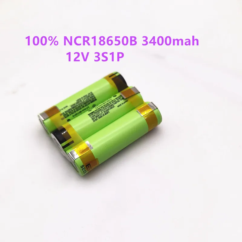 

100% Original NCR18650B 12V3400mAh Battery Pack NCR18650B 3400mah 20A Discharge Current for Shura Screwdriver Battery TOOL