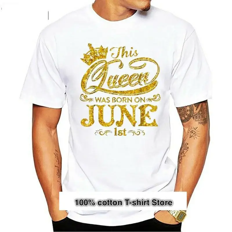 

Camisetas de moda 2019 esta reina ha nacido el 1 de julio, camiseta June Queens