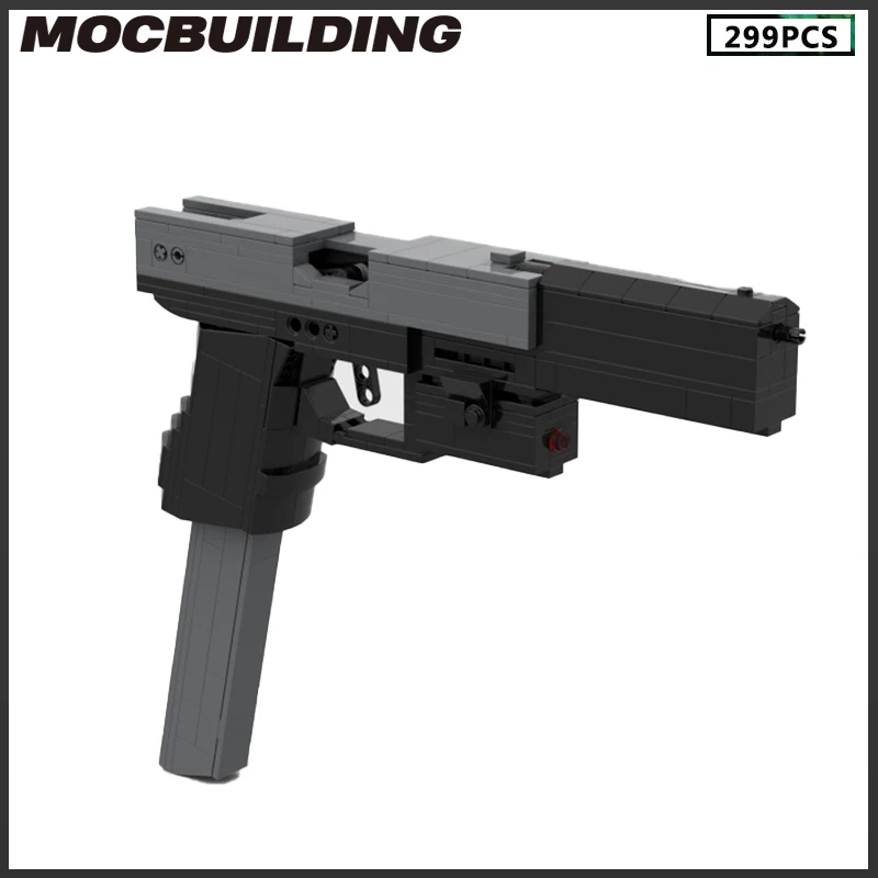 

Moc Build Blocks Glock 26 Rubber Band Gun Pistol 299Pcs Bricks Super Weapons Series Kid Gift Educational Toys Collection XMAS