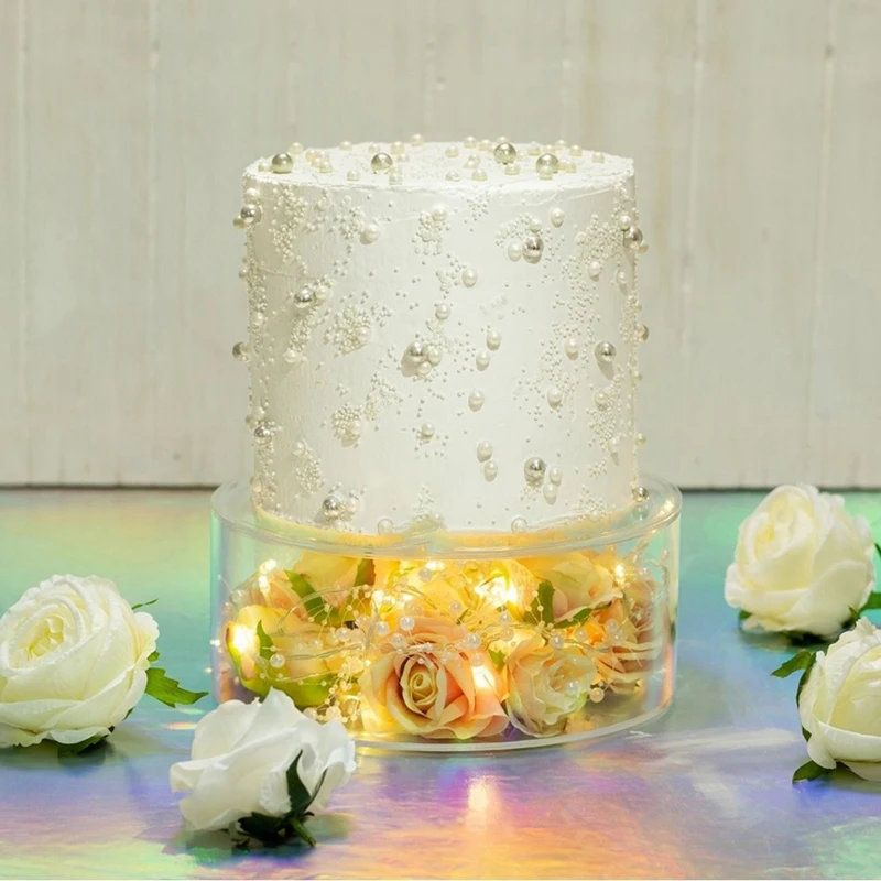 

15 X 10.5cm Clear Acrylic Fillable Cake Stand Cake Tillers Decoration For Baking Tools Acrylic Fillable Cake Stand