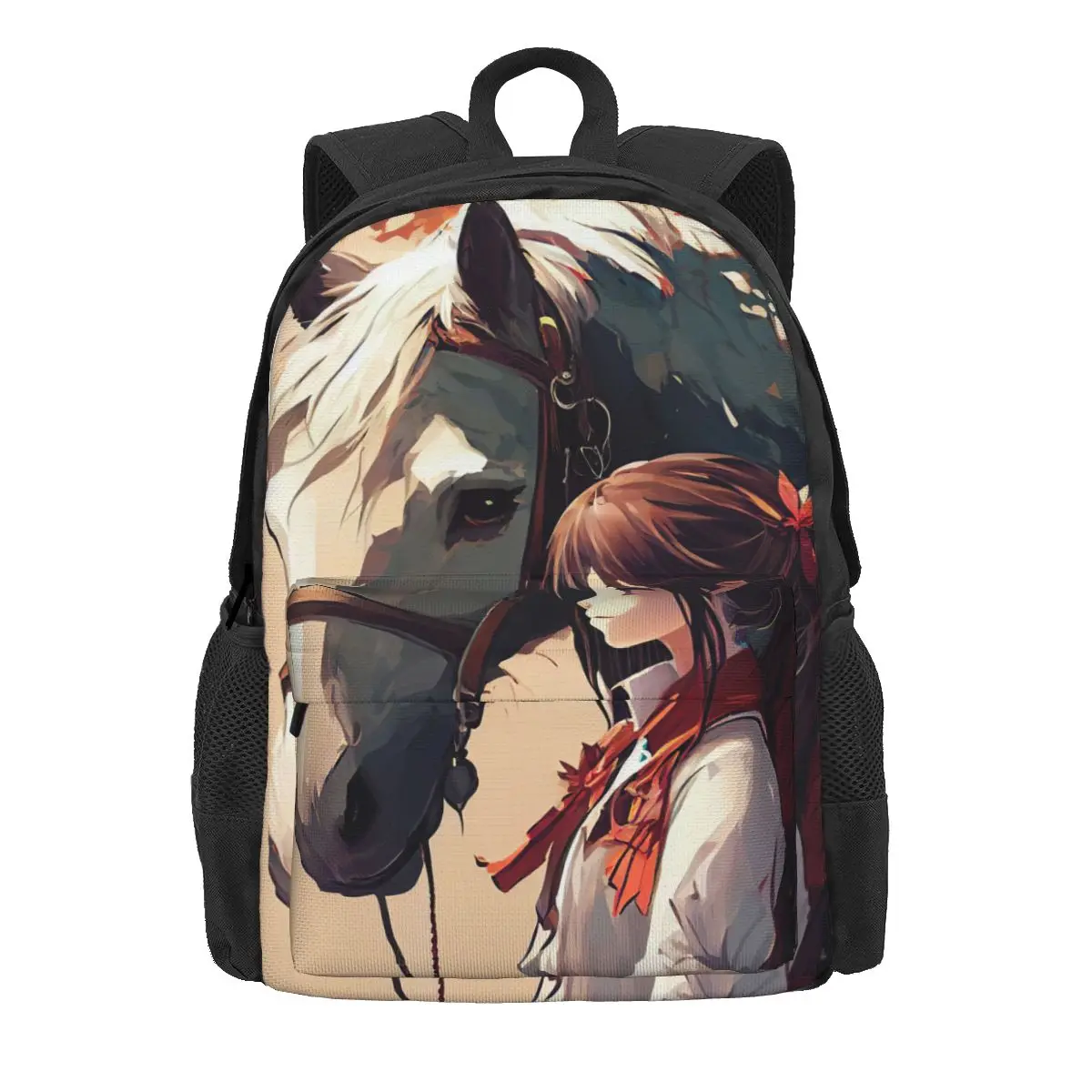 

Horse Animal Prints School Bag for Teen Boys Girls Cute Student Kids Schoolbag Primary Children Bookbag Mochila Gift