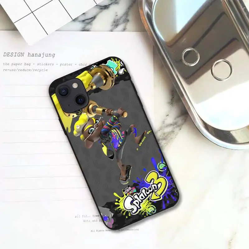 Game Splatoon 3 Phone Case For iPhone 11 12 Mini 13 14 Pro XS Max X 8 7 6s Plus 5 SE XR Shell images - 6