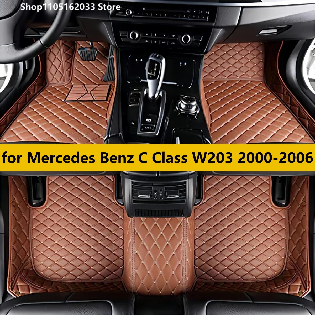 Фото Автомобильный коврик подходит для Mercedes Benz C Class W203 2000 2001 2002 20003 2004 2005 2006, автоаксессуары, коврик для ног №1