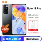 Смартфон глобальная версия Note 11 pro, 6,1 дюйма, 5000 мА  ч, разблокировка 24 МП, 8 ГБ, 512 ГБ, сотовый телефон, мобильные телефоны на базе Android 10