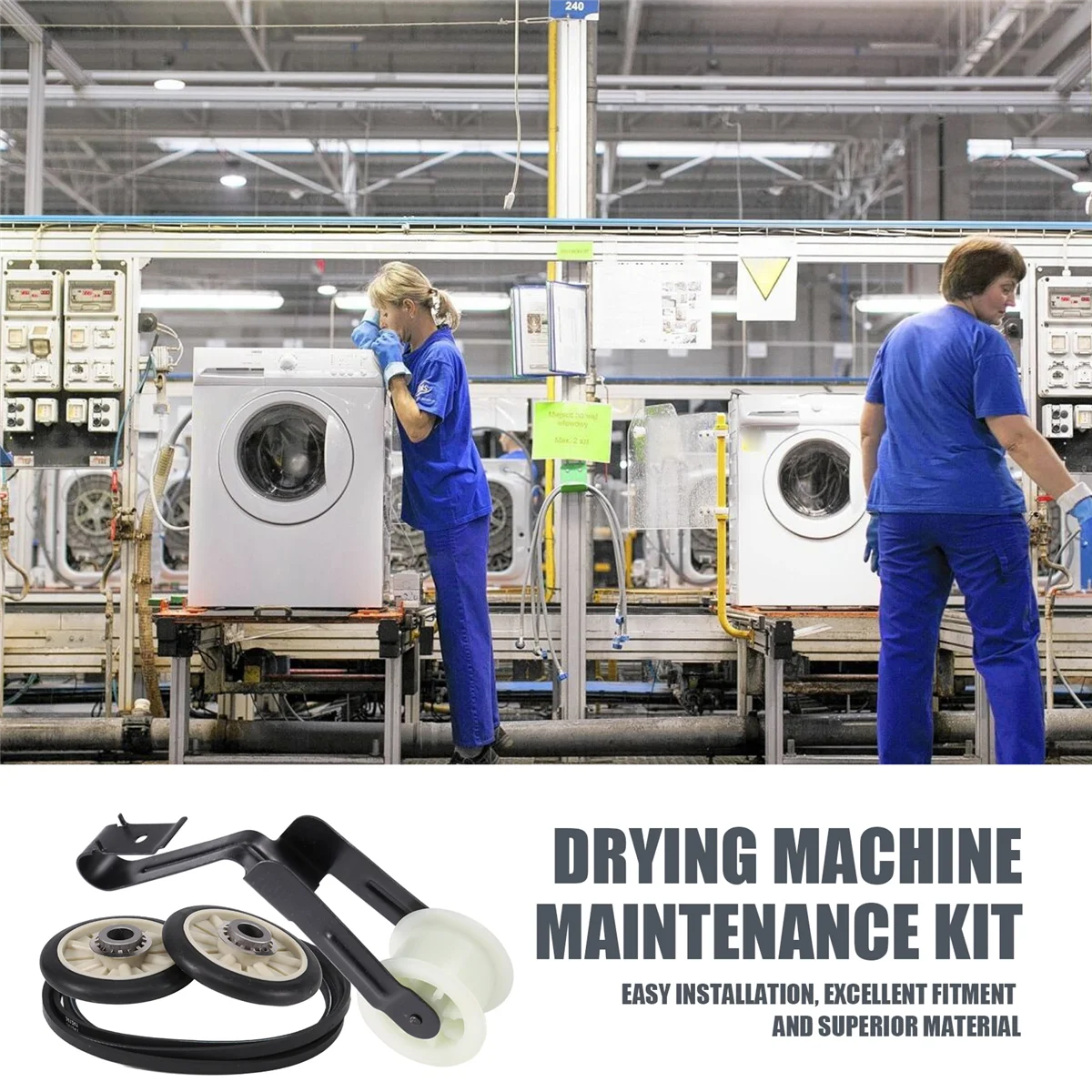 Набор роликов для сушильной ленты гидромассажа Kenmore WPW10314173 W10314171 4392065 WP4392065 691366 341241