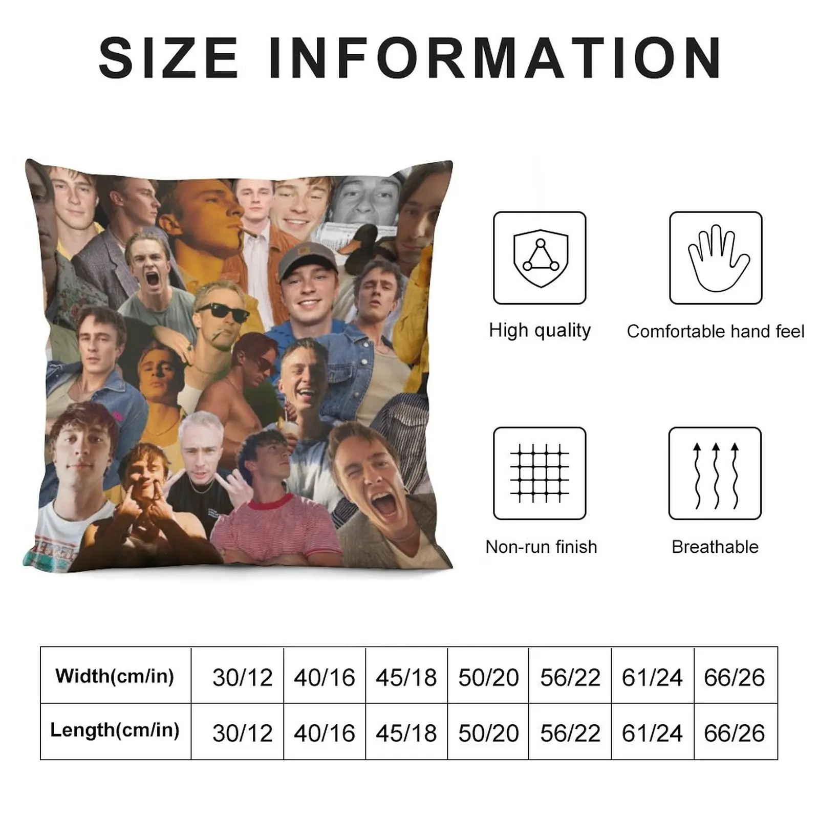 Декоративная подушка с коллажем для дивана