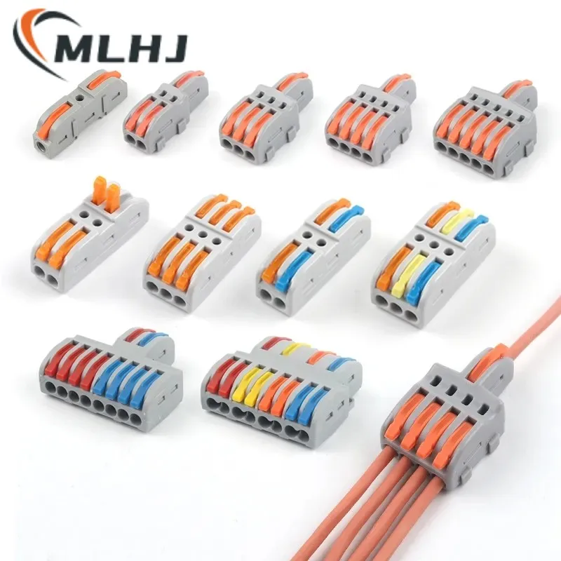 

1 in multiple out Quick Wiring Connector Universal Splitter wiring cable Push-in Can Combined Butt Home Terminal Block SPL 222