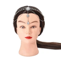 new fashion rhinestone head chain retro metal long tassel headwear ladies personality hair chain party jewelry gifts