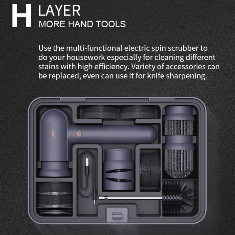 Электрическая щетка для чистки JIMIHOME электрическая вращающаяся бытовой ящик