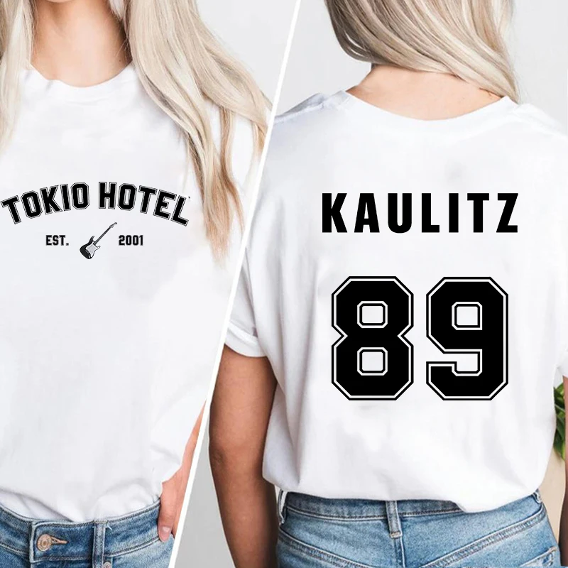 Tokio Hotel футболка европейского размера женская и мужская забавная манга топы в