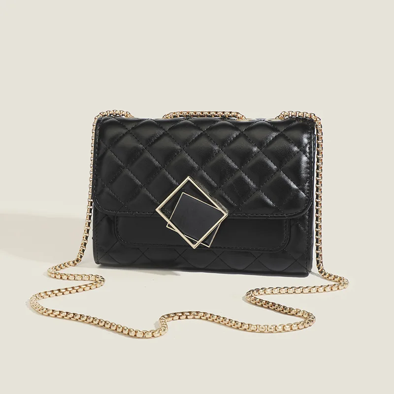 

Women's Bag Summer Pu Shoulder Messenger Bag Rhombus Chain Small Square Bag