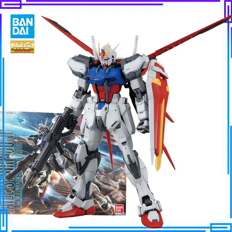 

Bandai Original Mobile Suit Aile Strike Gundam Model Kit Seed MG 1/100 RM Ver. Gunpla Mdoels Assembling Machine Boyfriend Gift