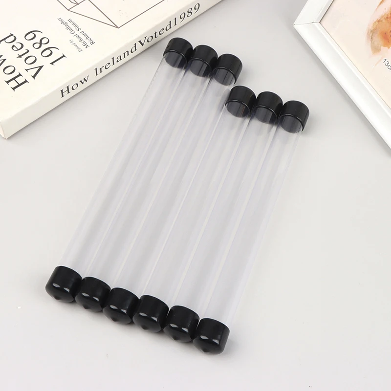 

PVC Clear Storage Tube Rotating Pen Holders Plastic Pen Case Gift Pen Packaging Box Lightweight Cylindrical Tube Container