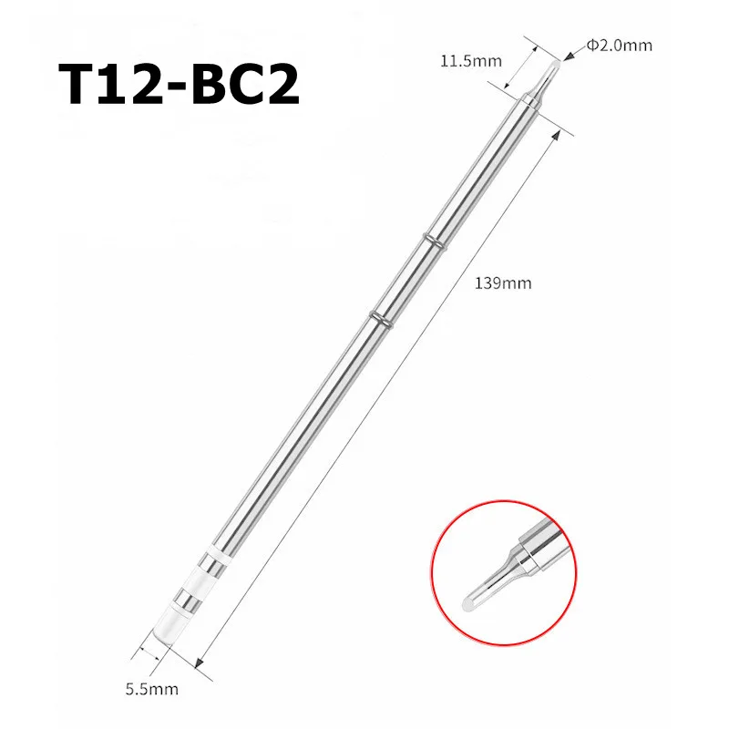 

Наконечники для паяльника T12, T12BC2, для Hakko FX951 STC и STM32 OLED, Электрический паяльник