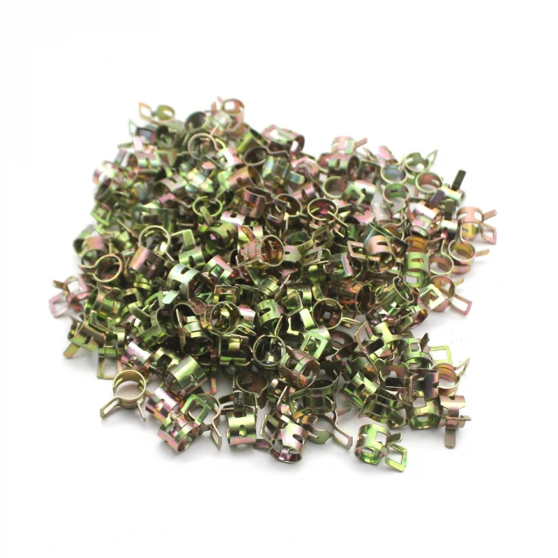 

Высококачественный пружинный зажим из марганцевой стали 65, пружинная пряжка, стальная лента, эластичный зажим для шланга, зажим для трубы, а...