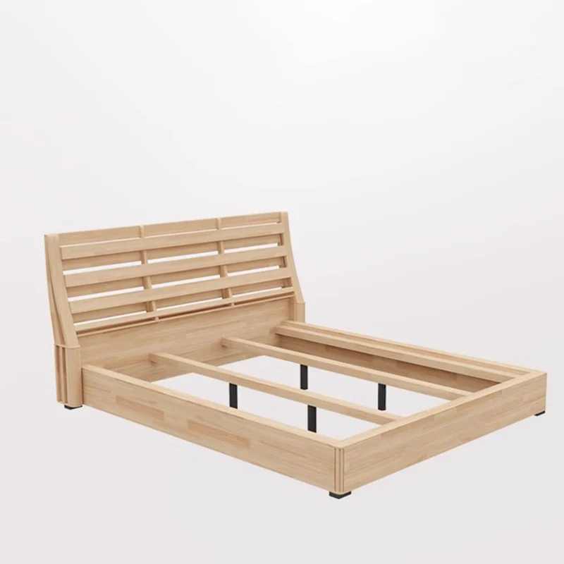 Большие кожаные минималистичные кровати аксессуары европейские спальные для