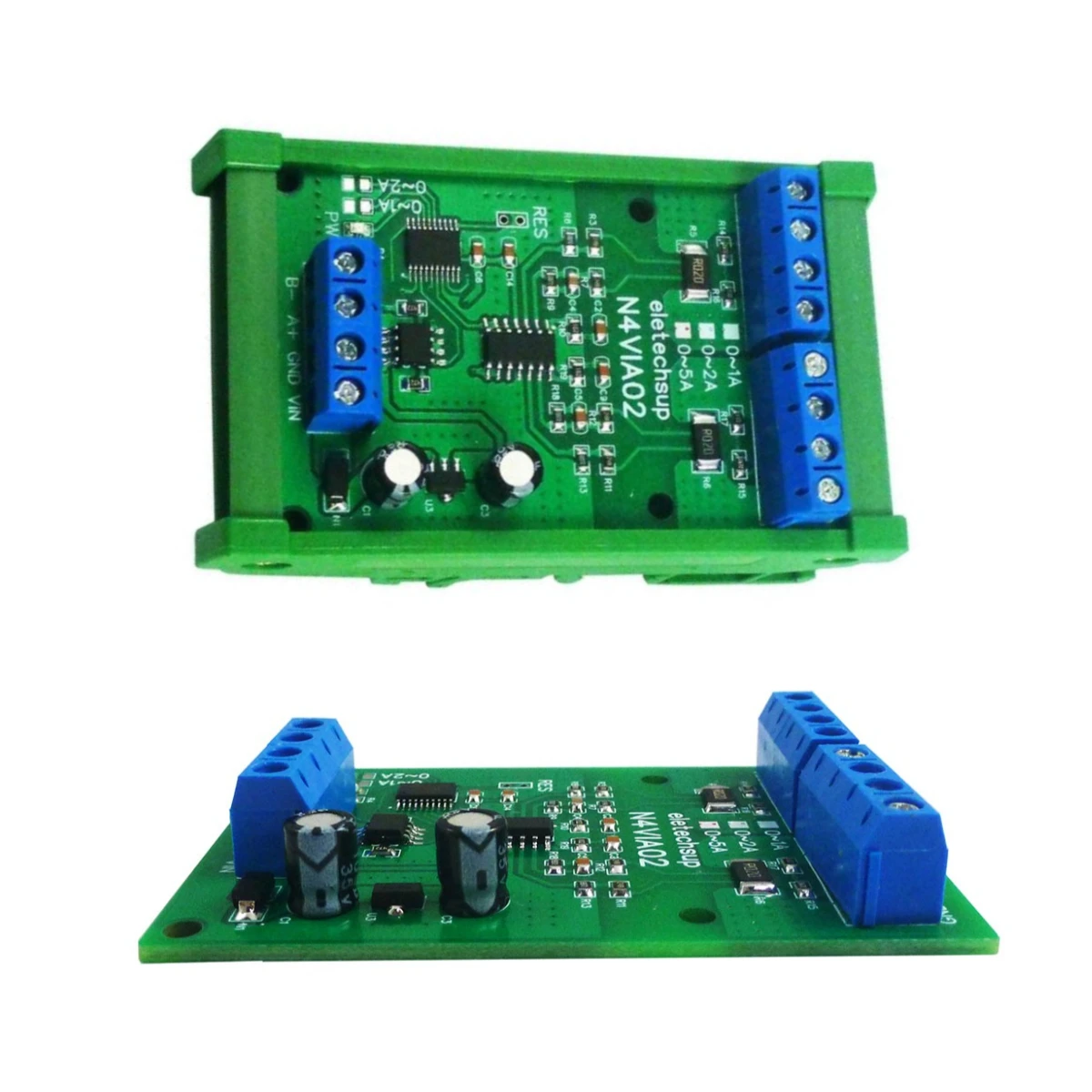 

N4VIA02 10PCS RS485 0-1A/2A/5A Current and 0-30V voltage collector