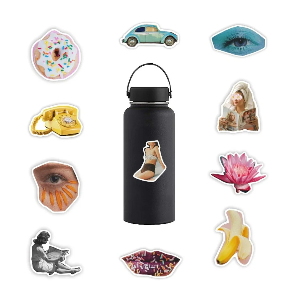 

Наклейка-коллаж винтажная декоративная, 10/50 шт.