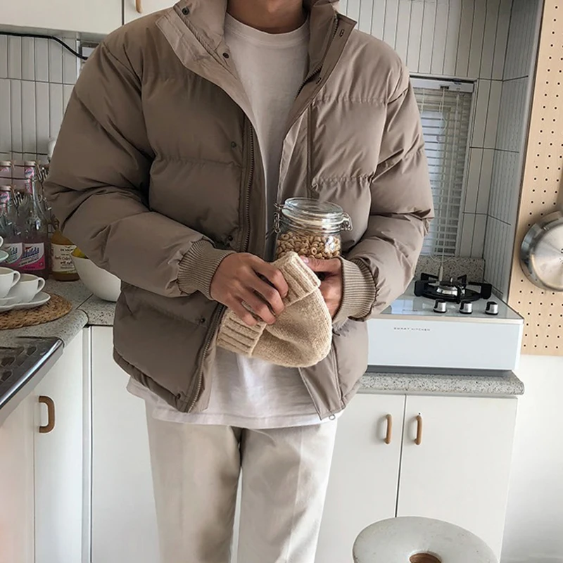 

2022 New Men's Parkas Warm Thicken Fashion Coat Oversize Winter Casual Jackets Male Streetwear Hip Hop Coat Male Parkas Y74
