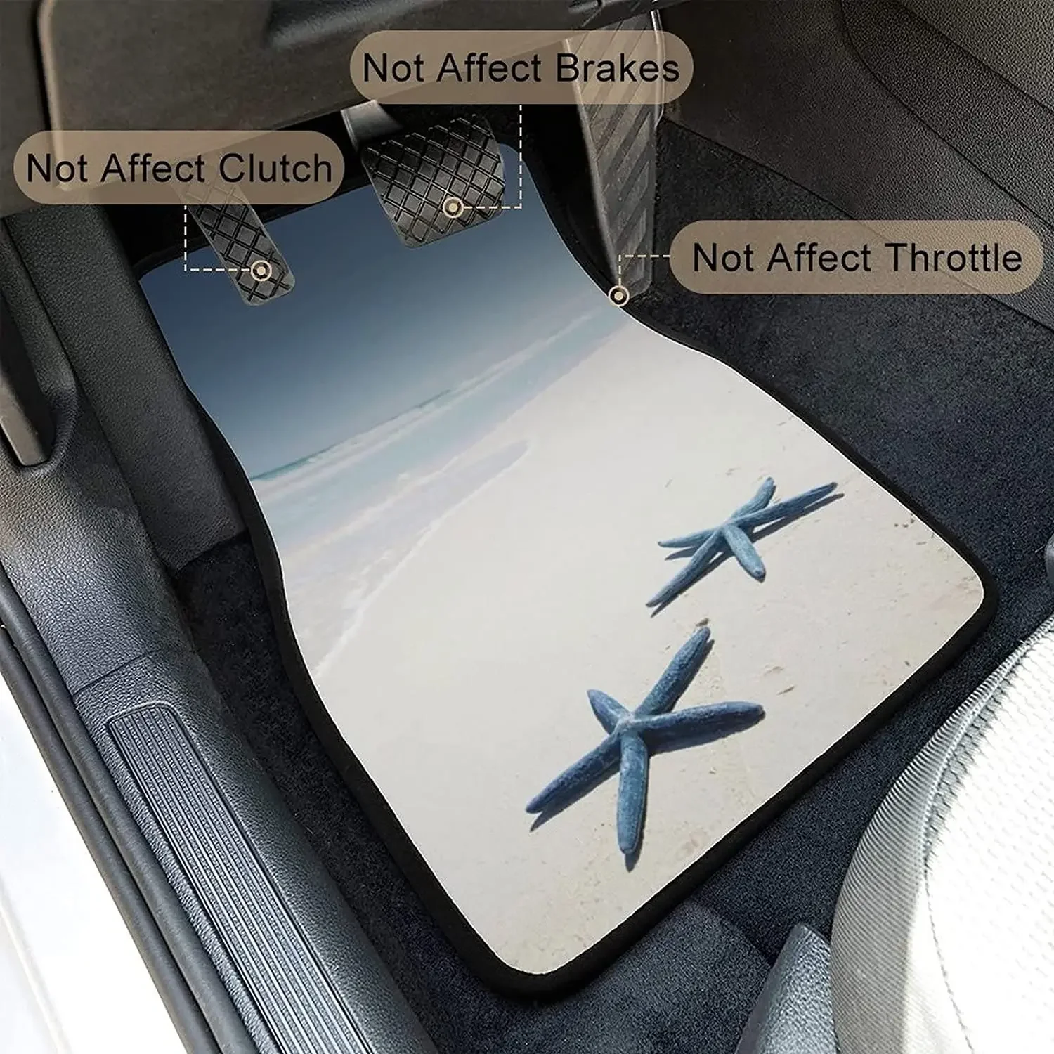 Автомобильные коврики Beach Seaside Starfish by The Sea FrontRear полный комплект из 4 предметов