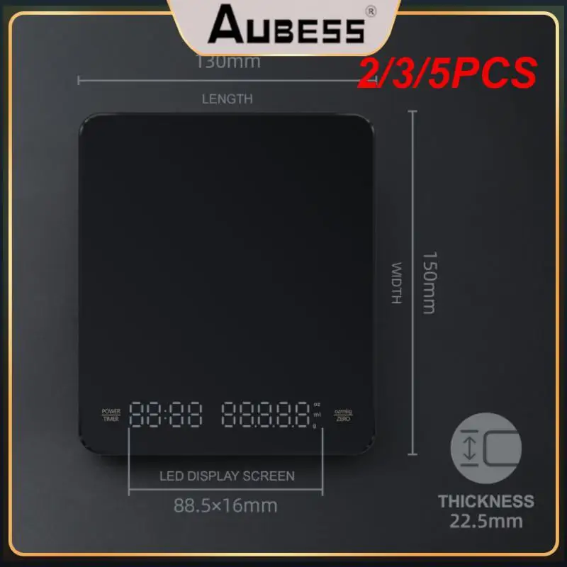 

5 шт., электронные весы для кофе, 3 кг/0,1 г