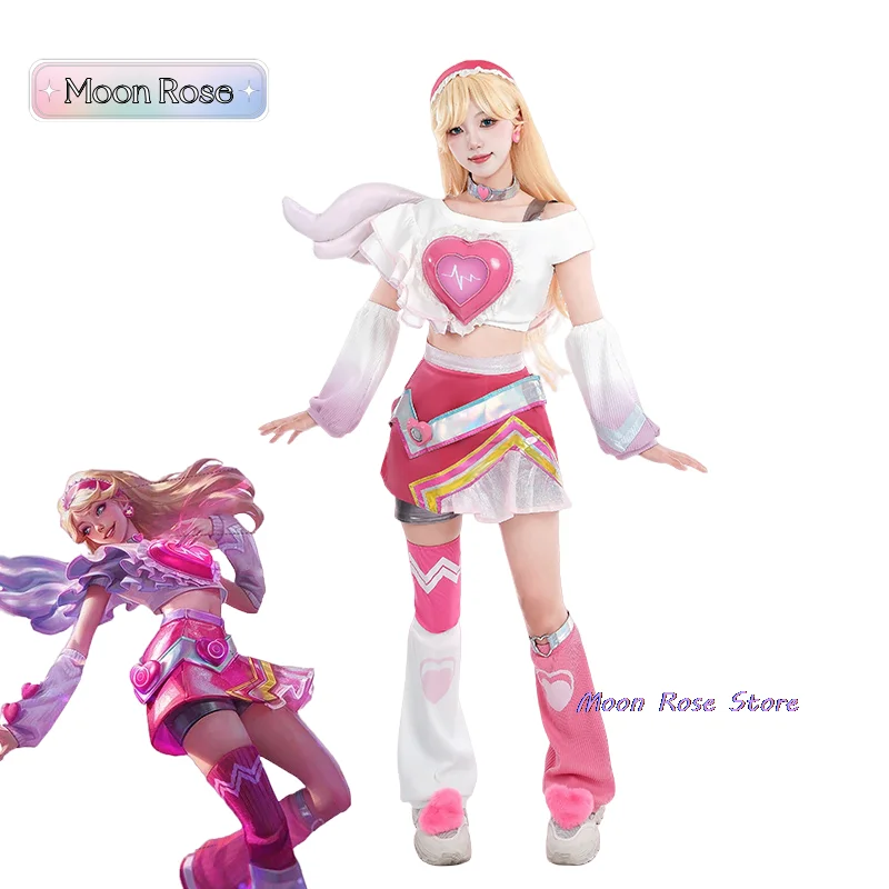 Женский костюм для косплея LOL Lovestruck Lux полный на Хэллоуин