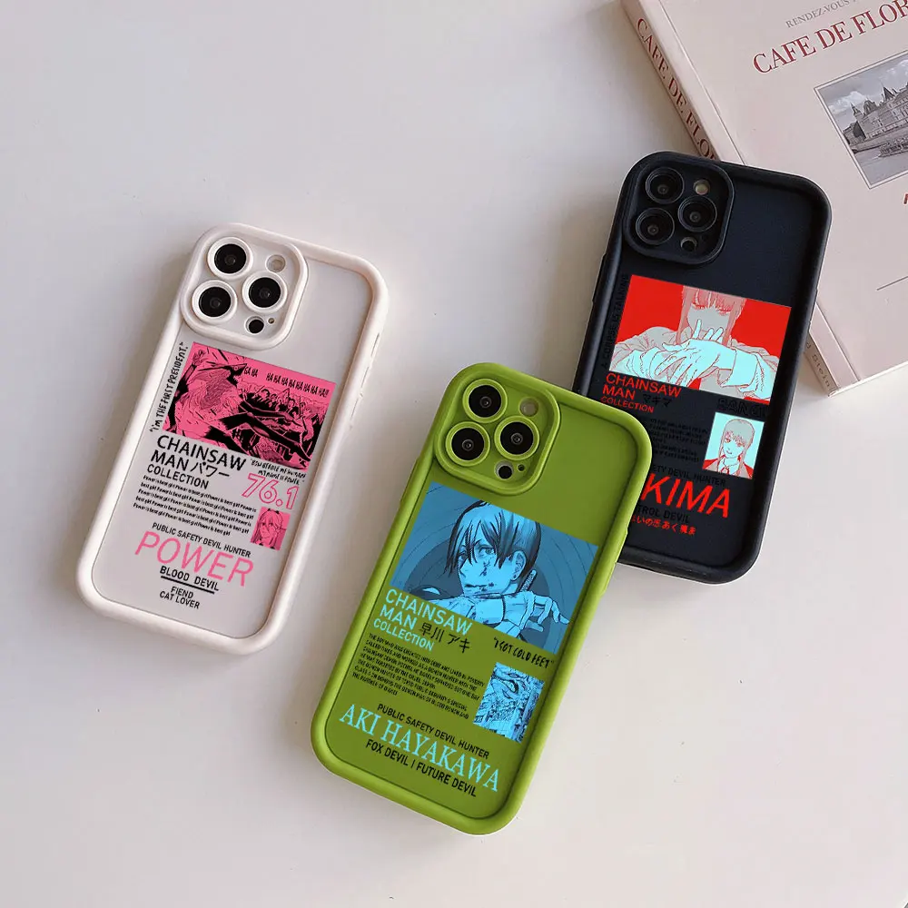 Чехол для телефона Anime Chainsaw Man Samsung A03 A04 A05S A10S A11 A12 A20S A21S A13 A14 A54 A34 A53 A33 Soft TPU Back Cover Funda