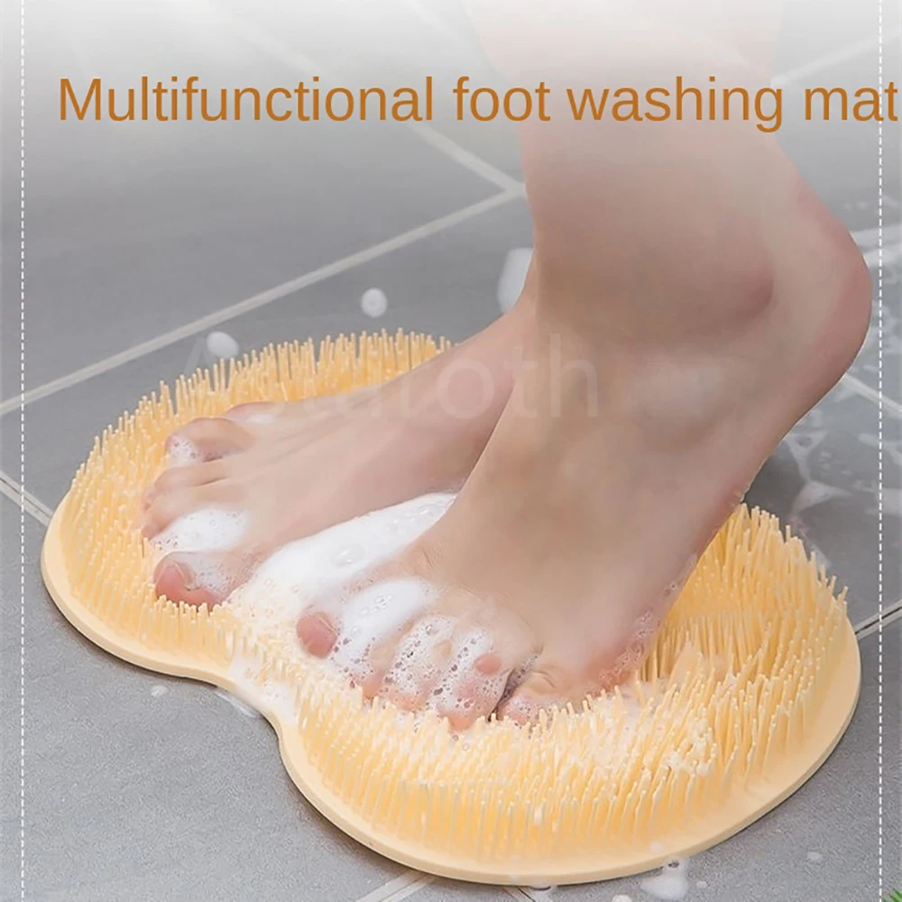 

Shower Foot Scrubber Massager Cleaner Spa Exfoliating Washer Wash Feet Clean Cushion Bathroom Bath Foot Brush Remove Dead Skin